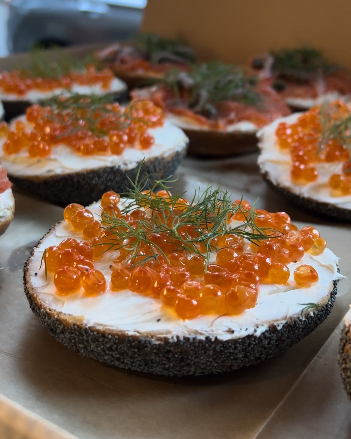 take away zürich thebagelshop salmon roe