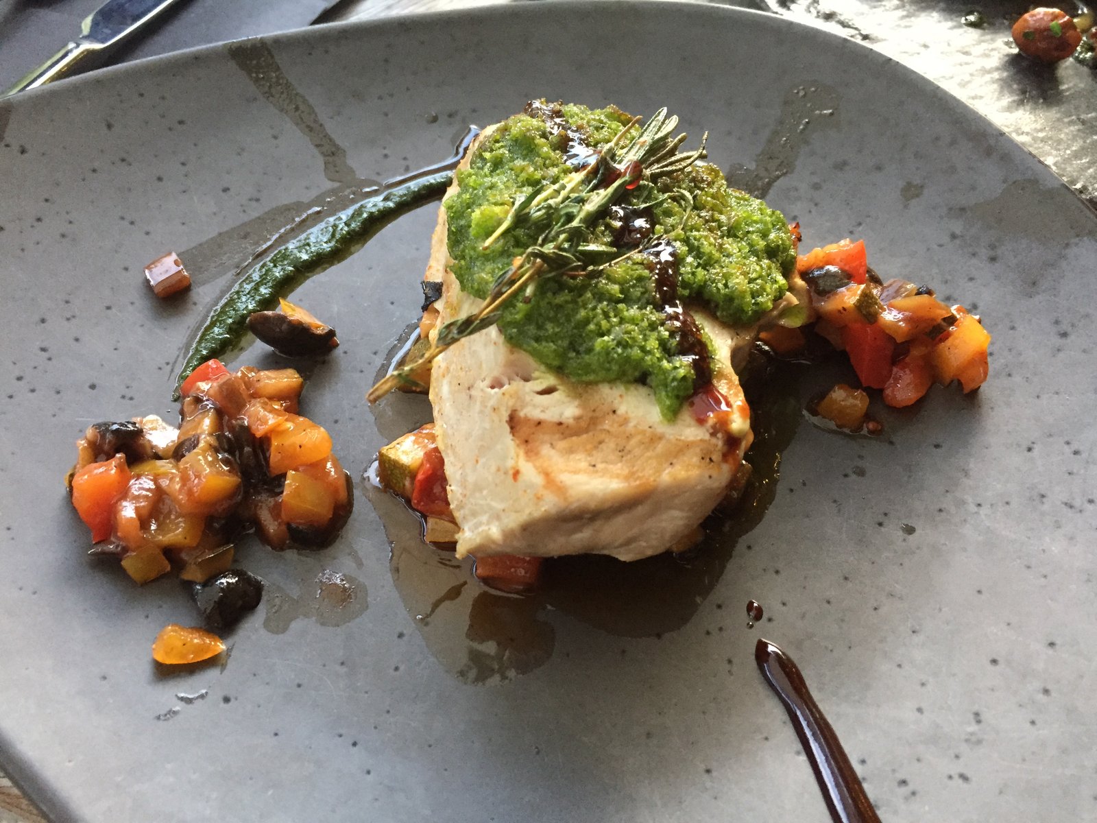 aura poulet krauterkruste gemuse