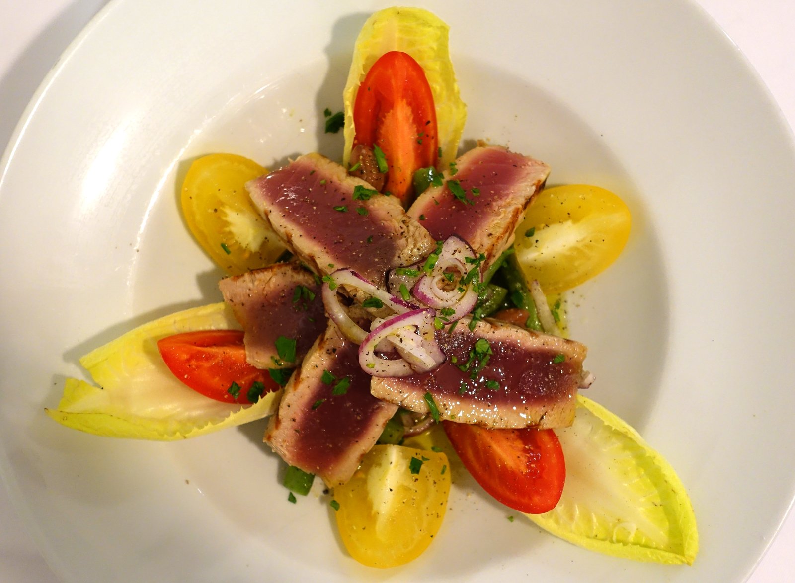 da angela salat bohnen tuna