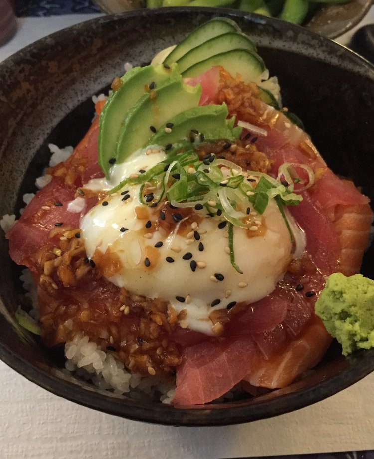  kokoro sushi in a bowl egg