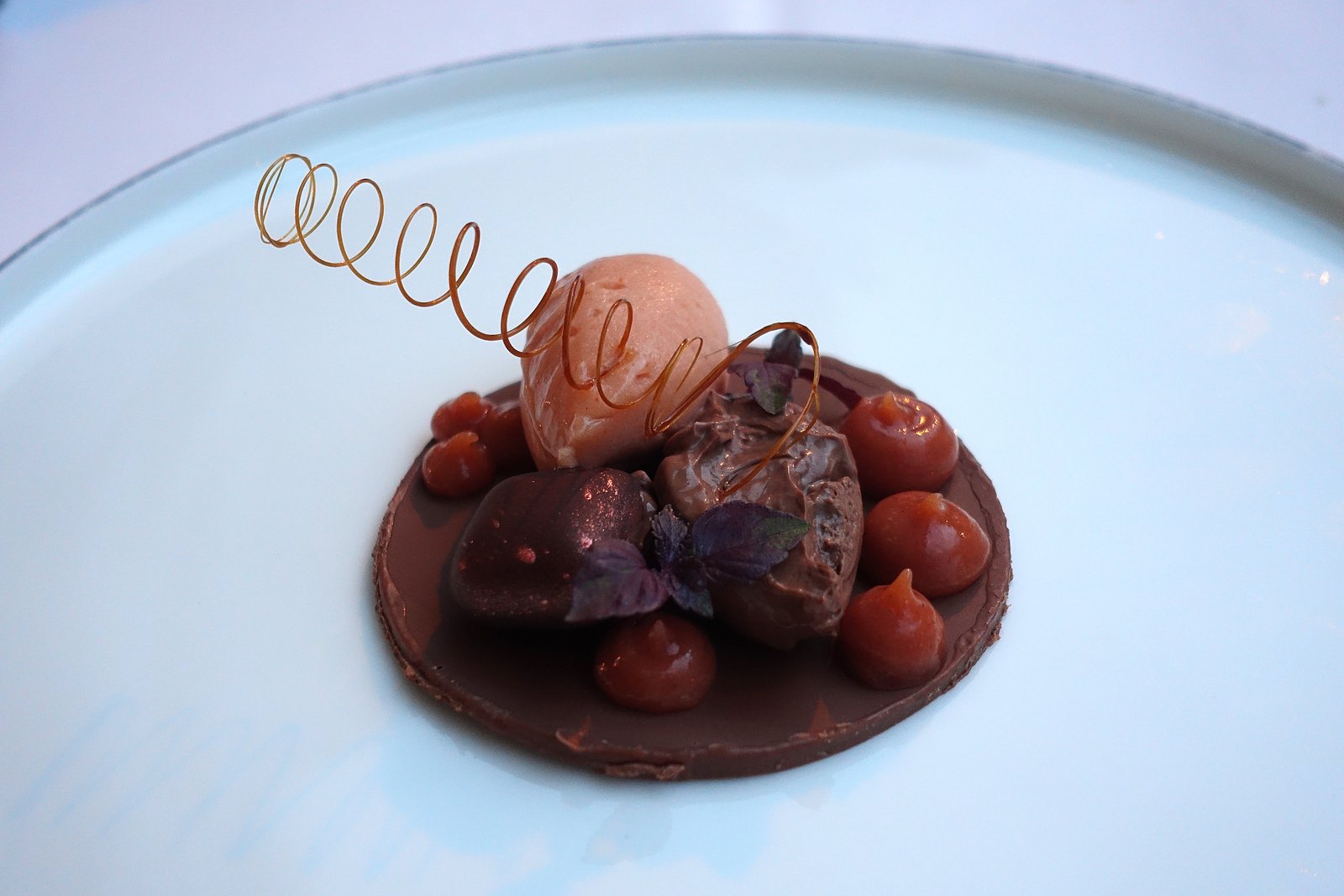 Restaurant zurich marktkuche dessert schokolade quitte