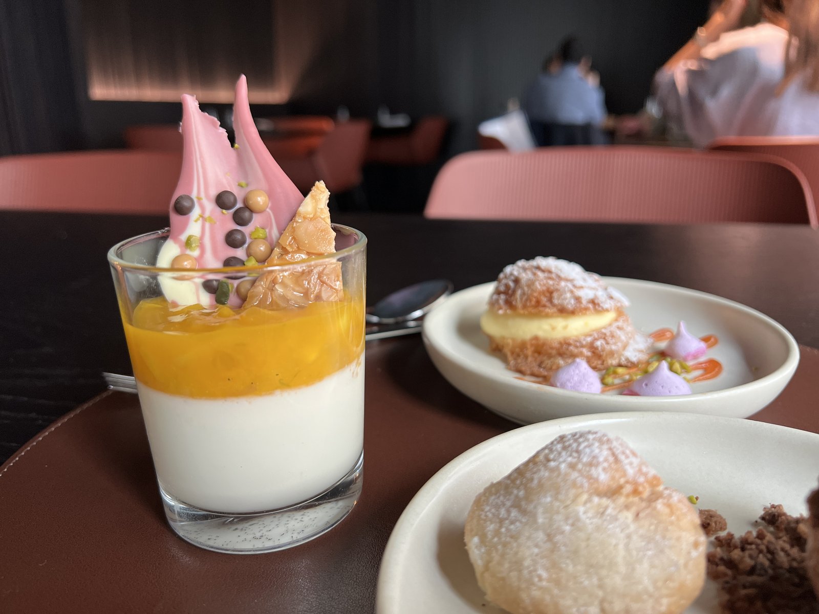  an restaurant panna cotta mango